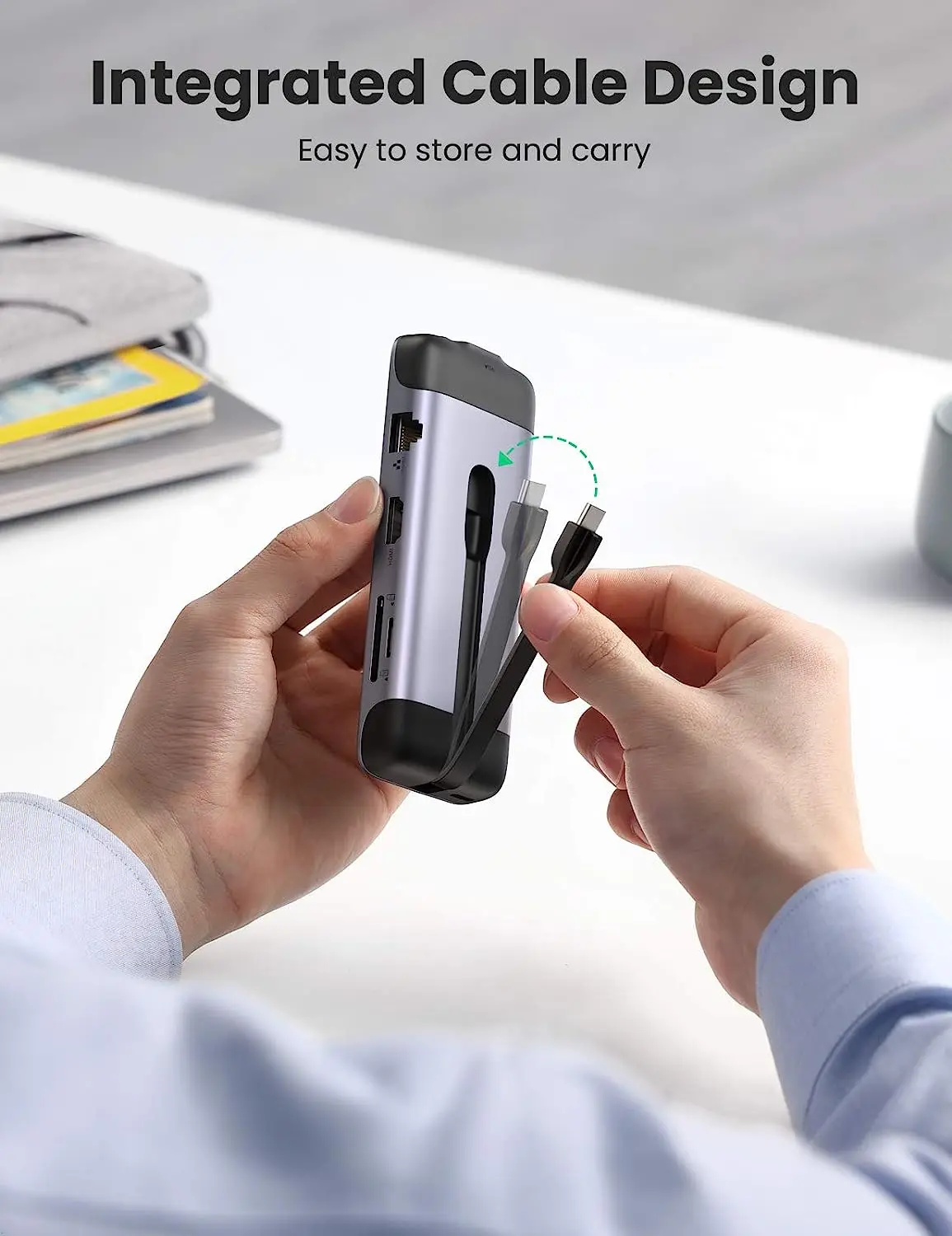 UGREEN Hub USB C Dock adattatore multiporta USB tipo C 9 in 1 con 4K HD-MI VGA Gigabit Ethernet PD Ricarica 3 porte USB 3.0