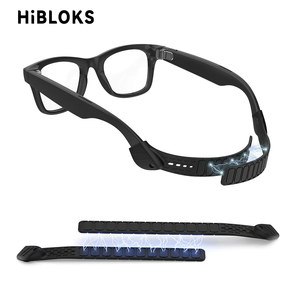 Магнитный нескользящий ремешок HIBLOKS для очков Ray-Ban Meta Wayfarer/Skyler/Headliner/Blayzer/Scriber/Display Smart Glasses, аксессуары
