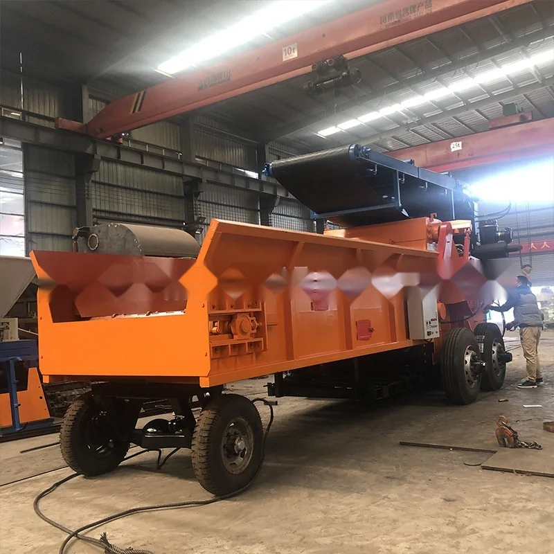 Mobile Branch And Miscellaneous Wood Comprehensive Crusher, Grabbing Machine, Feeding Machine