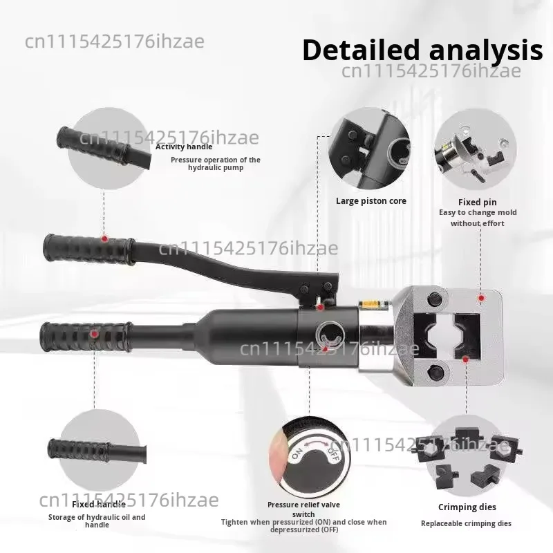 Integral hydraulic pliers, manual hydraulic pliers, hydraulic pressure pliers YQK-30/YQK-240/120 are easy to carry