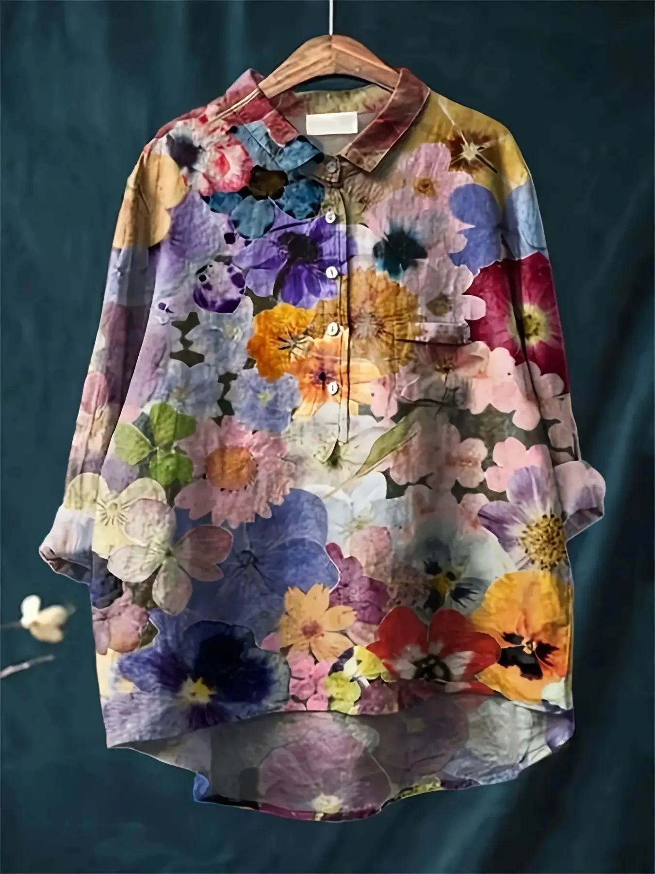 2026 women's new printed collar shirt - Sunflower top welcome deals