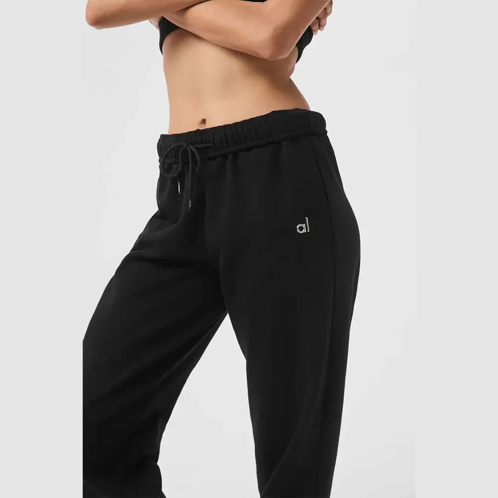 AL اليوغا Accolade Sweatpant تجريب فضفاض بنطلون السراويل اللياقة البدنية Sweatpants القطن رياضة تنفس مريحة الرجال السراويل النسائية