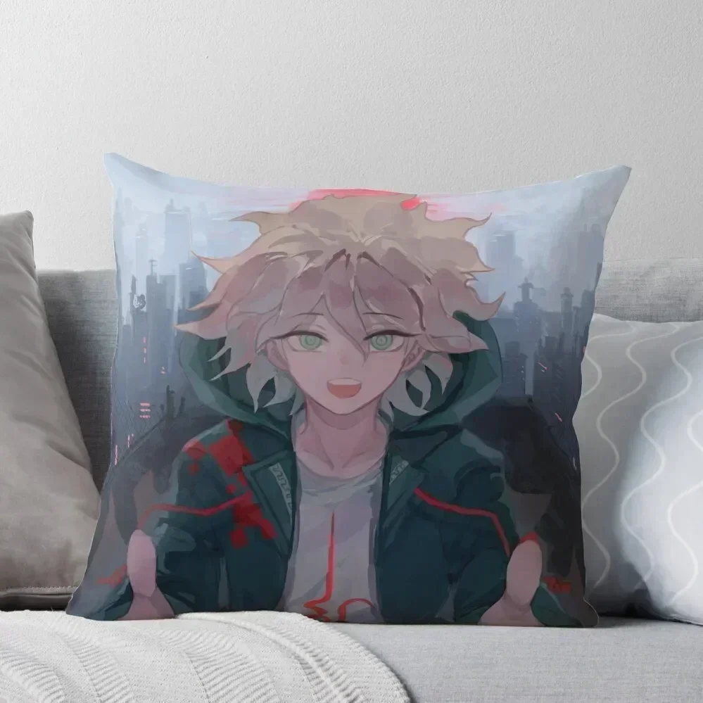 

Komaeda Nagito Throw Pillow Christmas Pillow Cases Embroidered Cushion Cover Sofa Pillow Cover