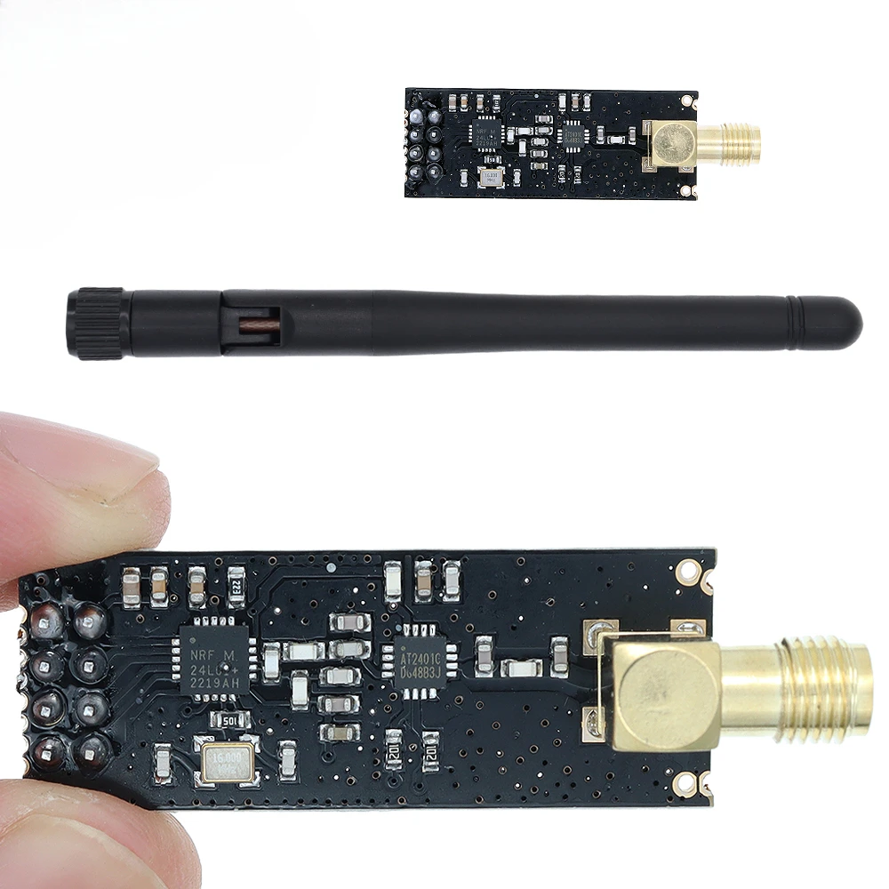 Wireless module transmission antenna for NRF24L01+PA+LNA at a distance of 1100 meters