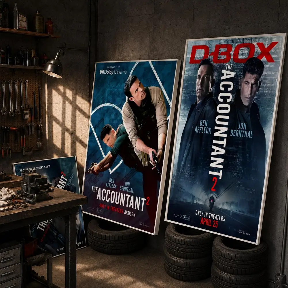The Accountant 2 Movie Poster HD Wall Art Home Decor Waterproof Print Bedroom Garage Party Gift