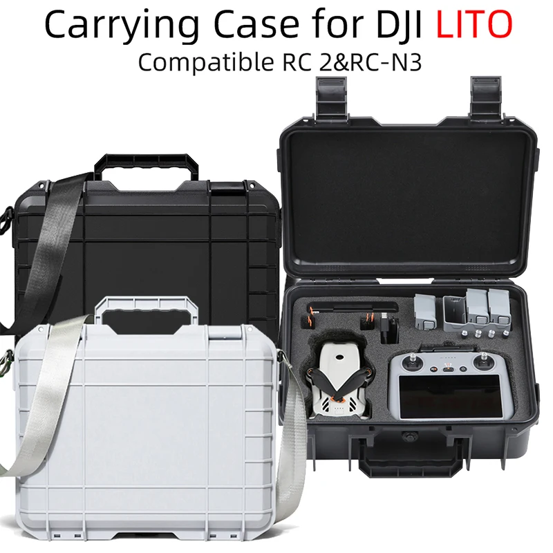 

For DJI LITO 1 X1 Drone Hard Shell Storage Case Portable Carrying Box For RC 2 RC N3 Controller Protective Handbag Accessories