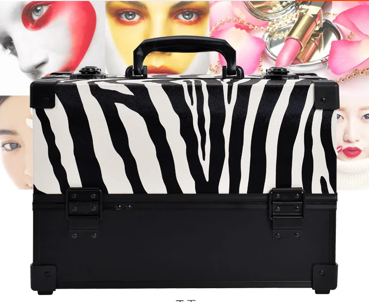 Women Multilayer Cosmetic Bag Makeup Suitcase Cosmetic Tattoos Nail Art Tool Suitcase Make Up Organizer Box Beauty Salon Case