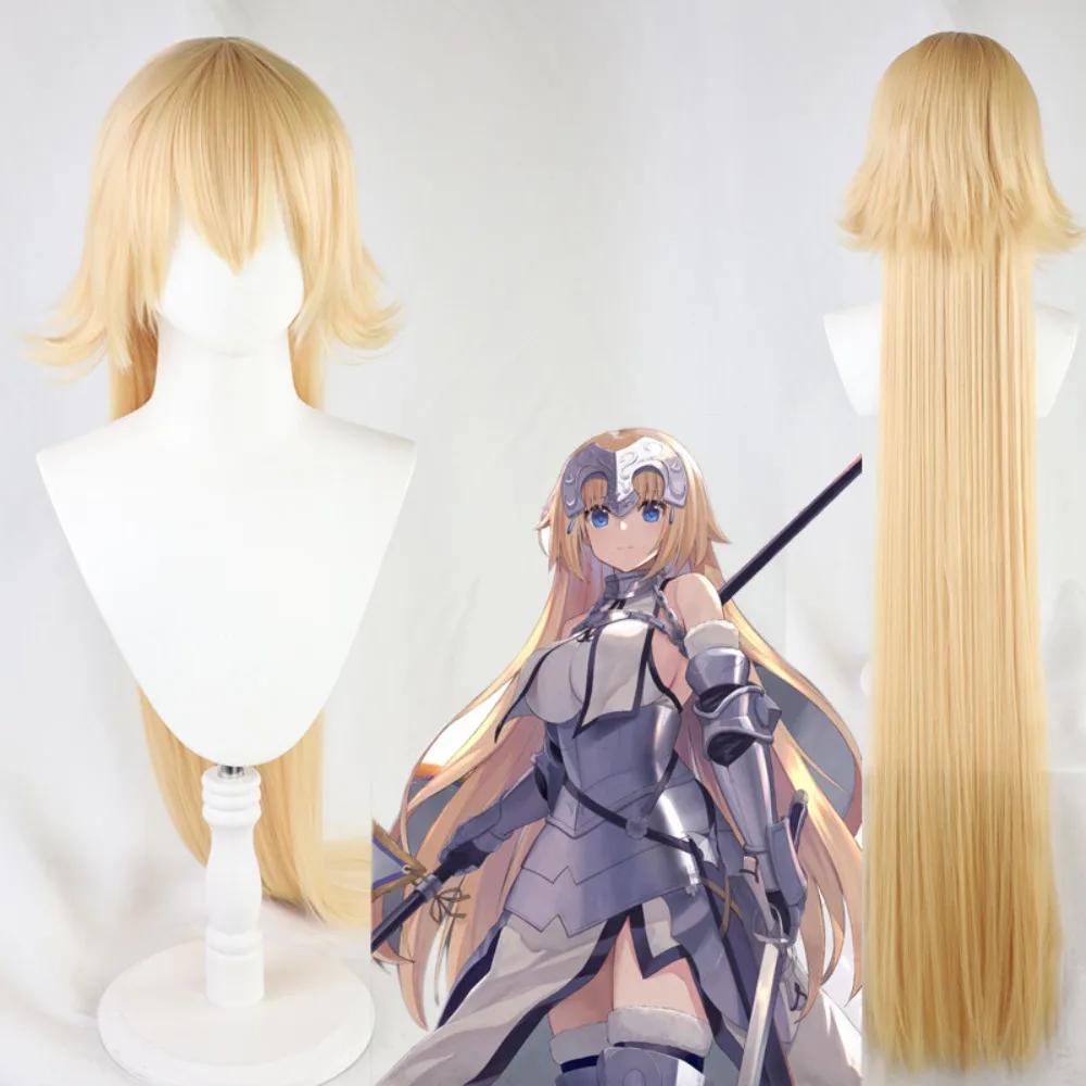 Fate Apocrypha Jeanne d Arc Cosplay Wig FGO Ruler Hair Braid and Straight Two Styles