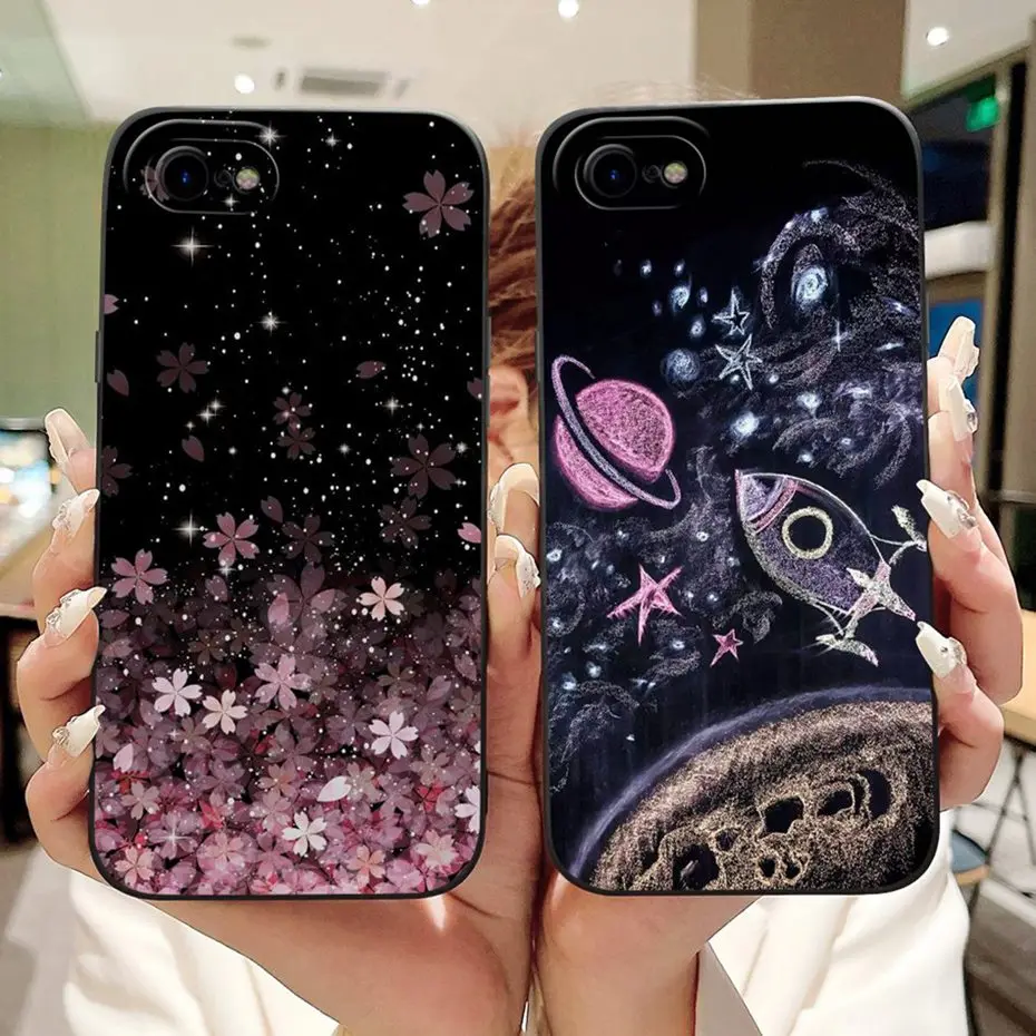 New Design For Funda iPhone 7 8 Plus SE 2020 2022 Lens Protective Case For iPhone7 iPhone8 7Plus 8Plus Soft Silicone Phone Cases