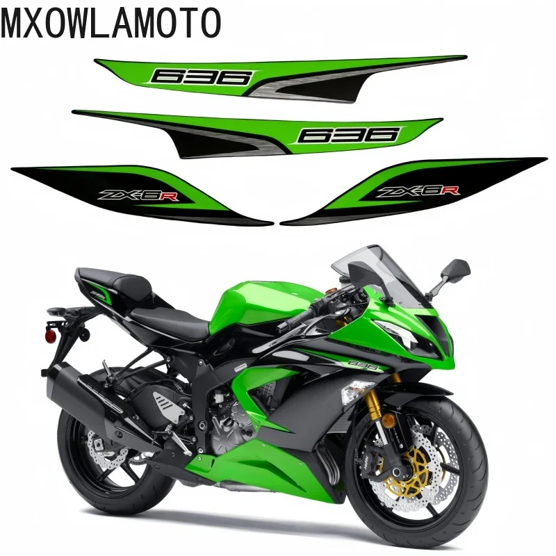 

Motorcycle Fairing Waterproof Green Decal for 636 Ninja ZX6R ZX6R 2013 Universal Vehicle Sticker