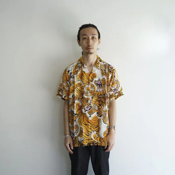 Wacko Maria Printed Full-Printed Shirt - Casual Hawaiian Beachwear Style Short-Sleeved T-Shirt