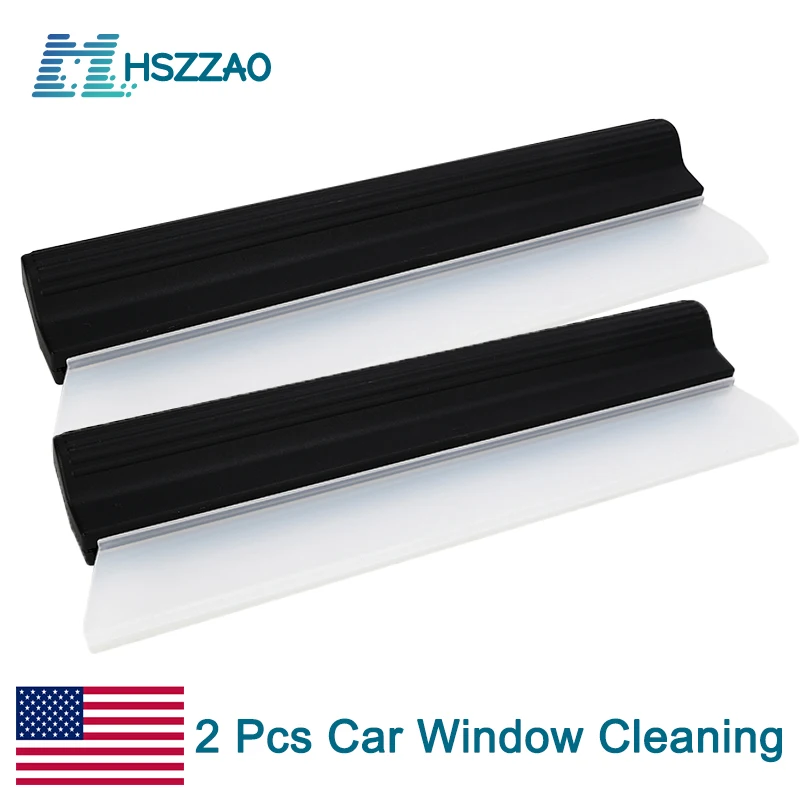 Limpiaparabrisas de silicona suave y Flexible para limpieza de ventanas de coche, raspador de vidrio de silicona práctico, hoja de espátula,