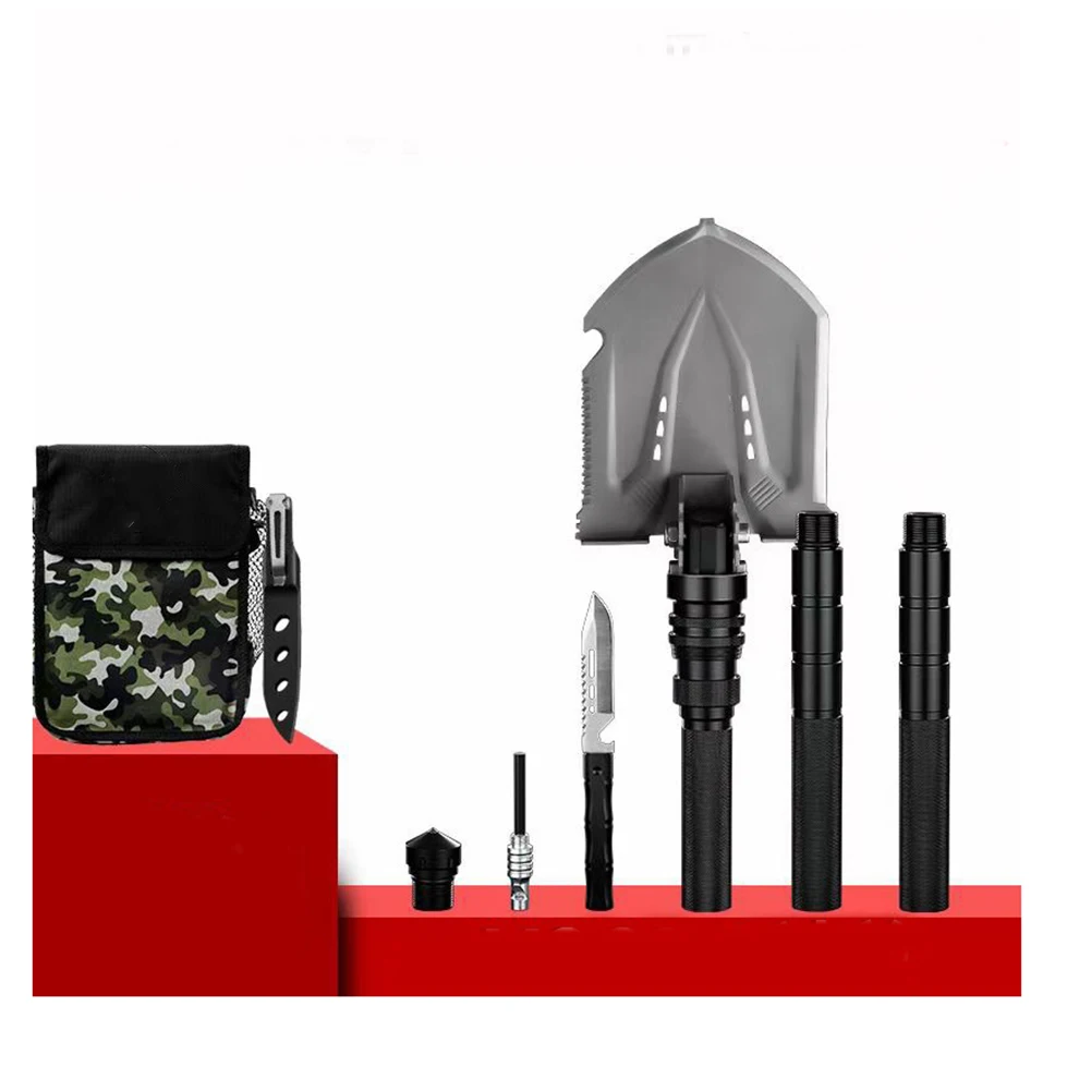 Car Emergency Survival Trenching Multitool Foldable Entrenching Tools Portable Collapsible Spade Folding Shovel