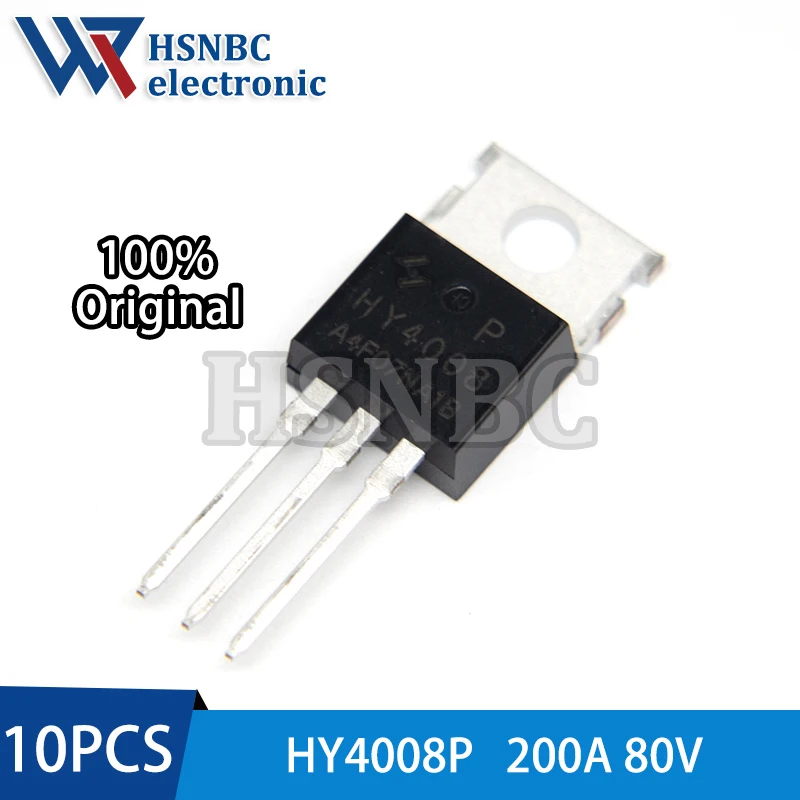 

10PCS HY4008P HY4008 TO-220 200A 80V N-channel Power MOSFET Transistor 100% New Original