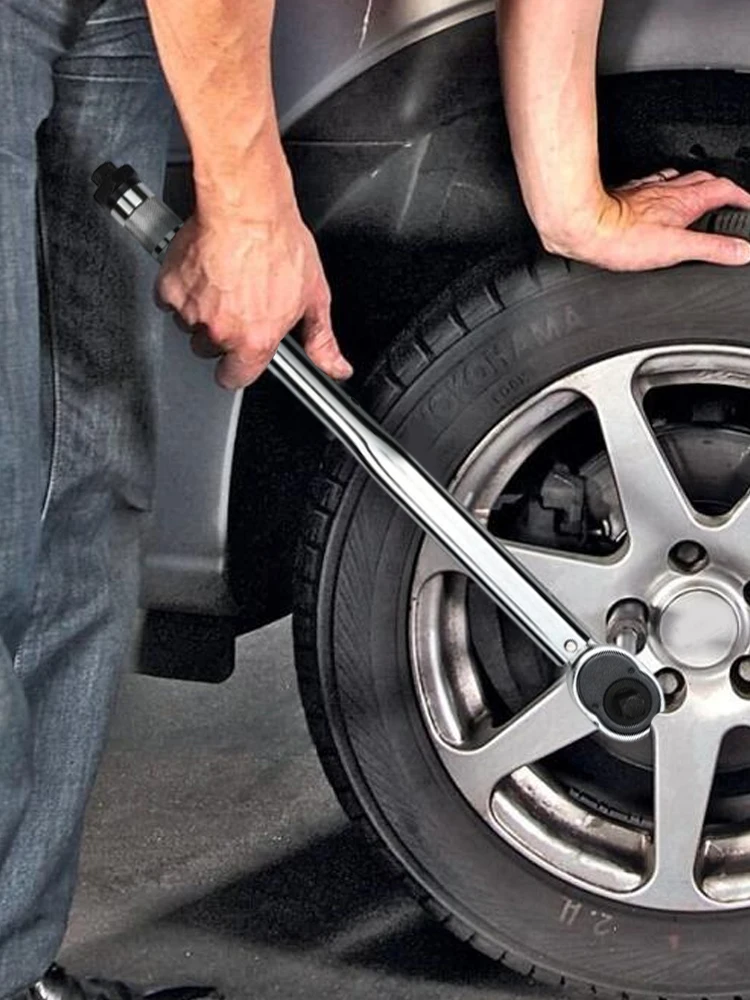 

1/2-Inch Drive Click Torque Wrench Professional Torque Wrench Multi-Function Adjustable Torque Wrench Metal for Car Repair