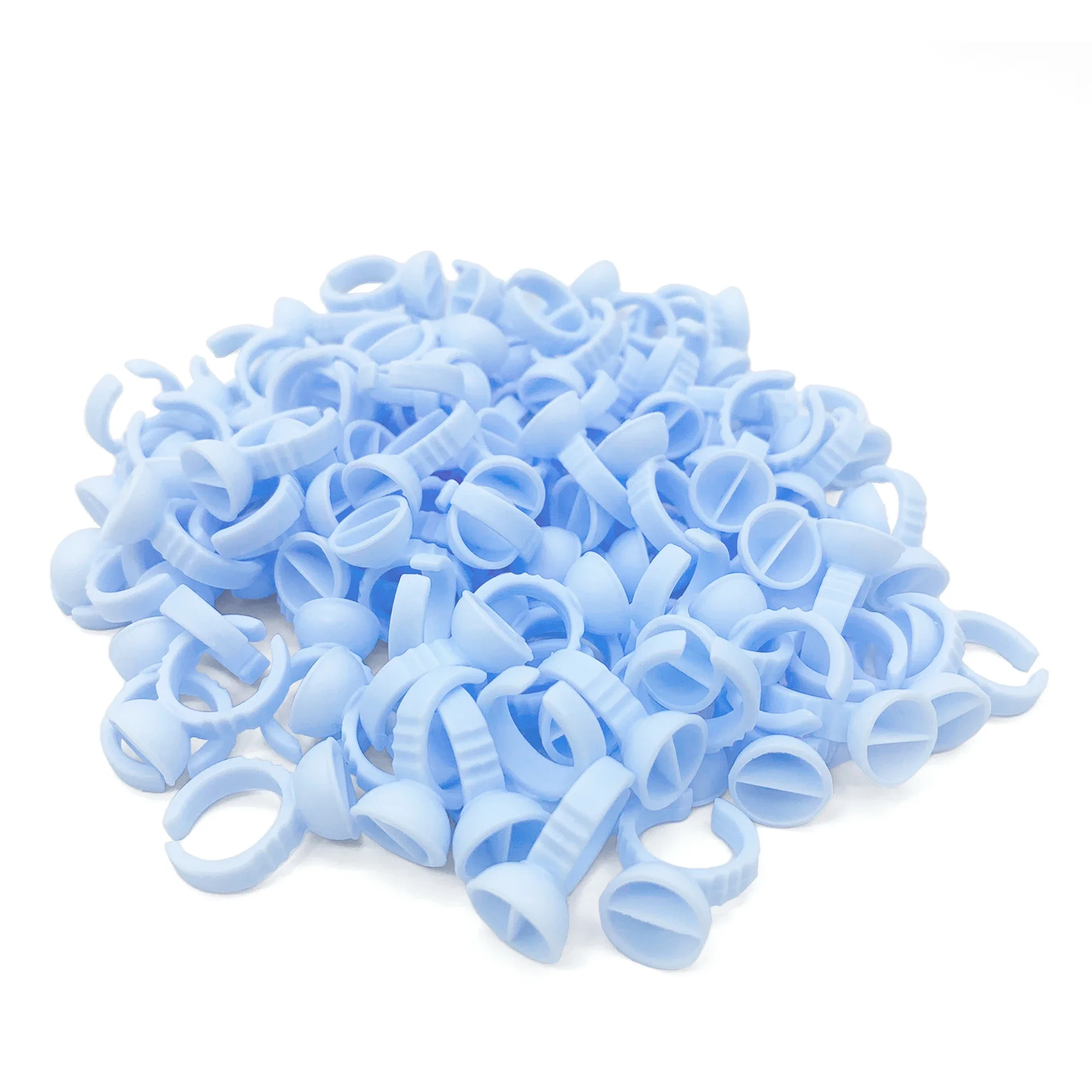 500 個使い捨てまつげエクステンション接着剤リングまつげエクステンション接着剤ホルダーホルダー接着剤容器タトゥー顔料