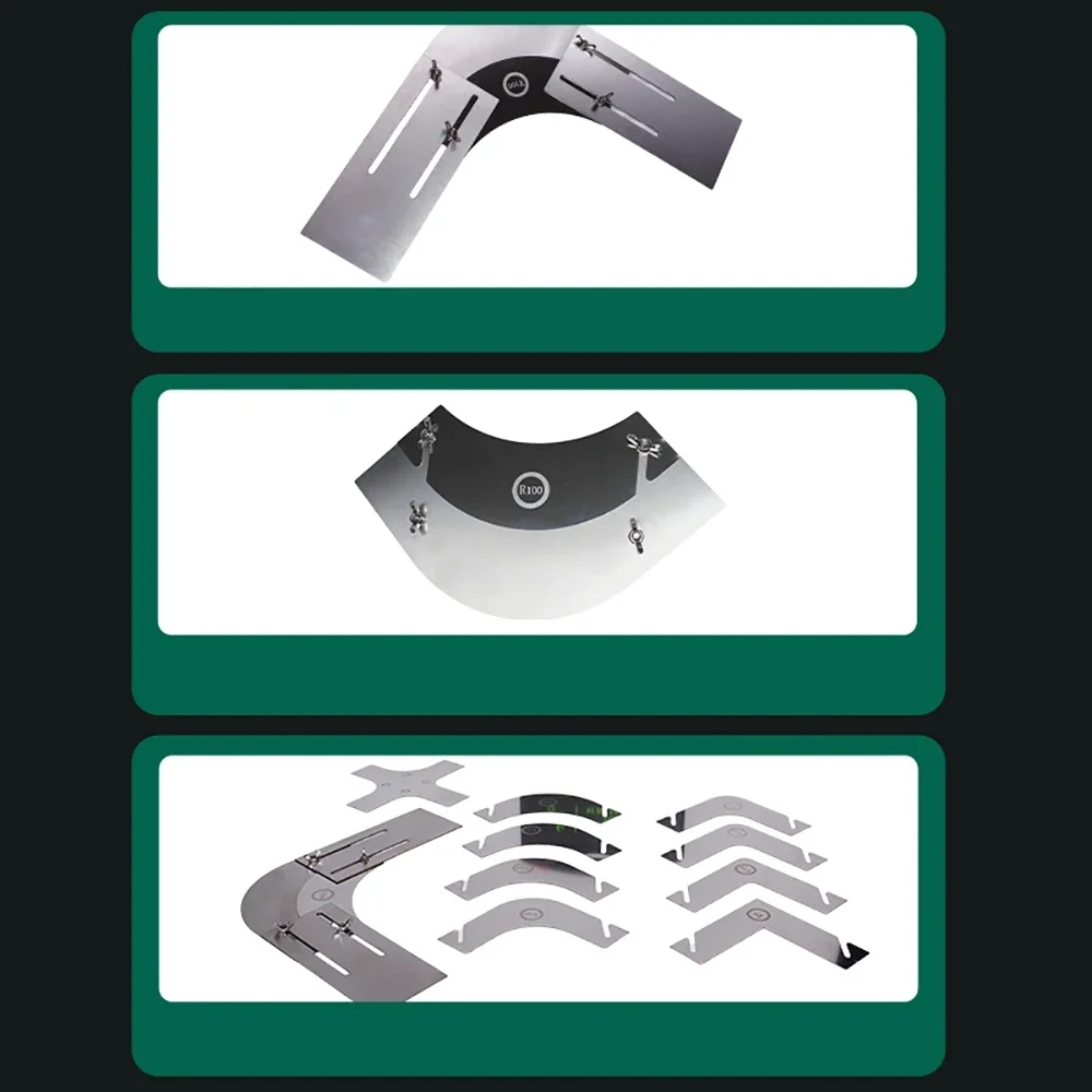 Arc Yin-Yang Corner Scrapers, Multi-radian Putty Scraper Tools, Precise Shaping, Uniform Radian