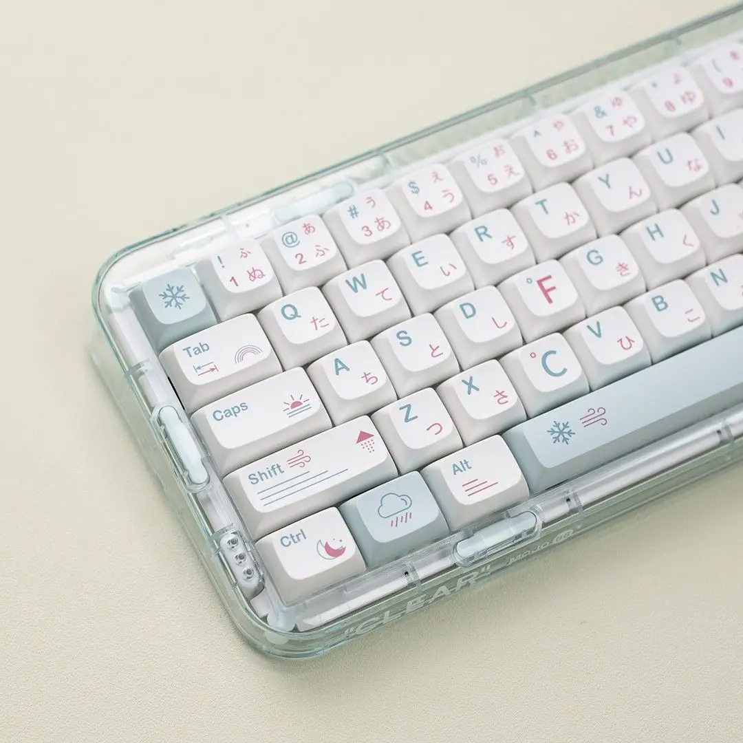 132 klawisze Dye Sub PBT Keycaps Zestaw klawiszy o tematyce pogodowej Profil XDA do przełączników Cherry Gateron MX Klawiatury do gier