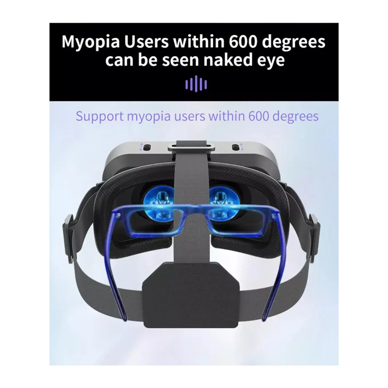 Ingenious-3D vr óculos portátil fone de ouvido montado na cabeça ajustável para 4.7-7.0 polegadas android telefones inteligentes óculos de realidade virtual