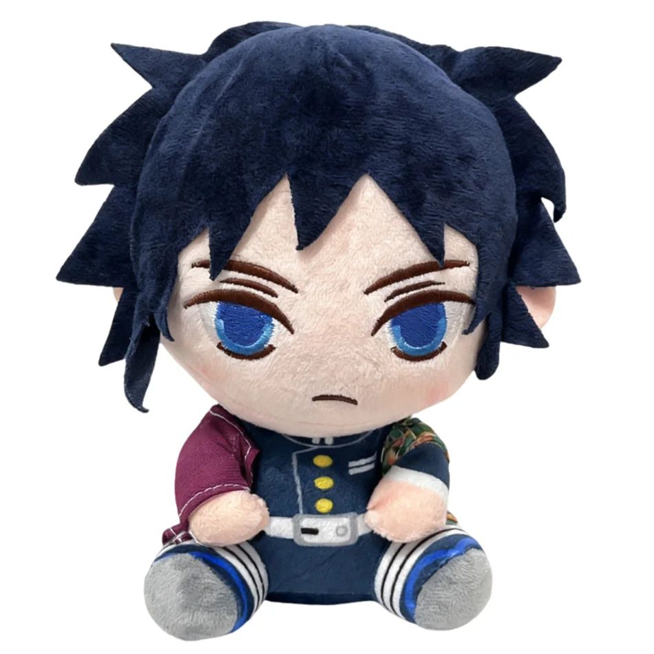 7pcs Demon Slayer 20cm Plush Doll Tanjirou Nezuko Zenitsu Anime Movie Stuffed Toy Kimetsu No Yaiba Game Plushie Figure Kids Gift