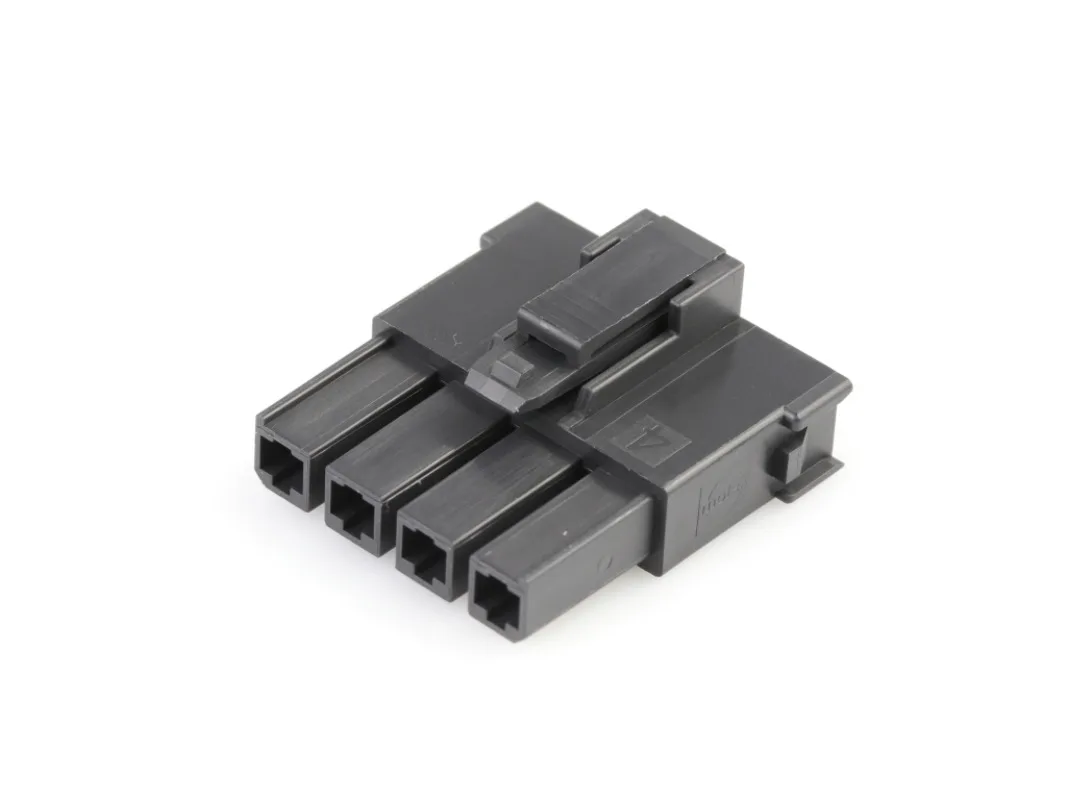 (5-20pcs) 2004561214 MOLEX Mega-Fit Tangless TPA-Capable Receptacle Housing Single Row 4 Circuit UL 94V-0 Glow-Wire Capable