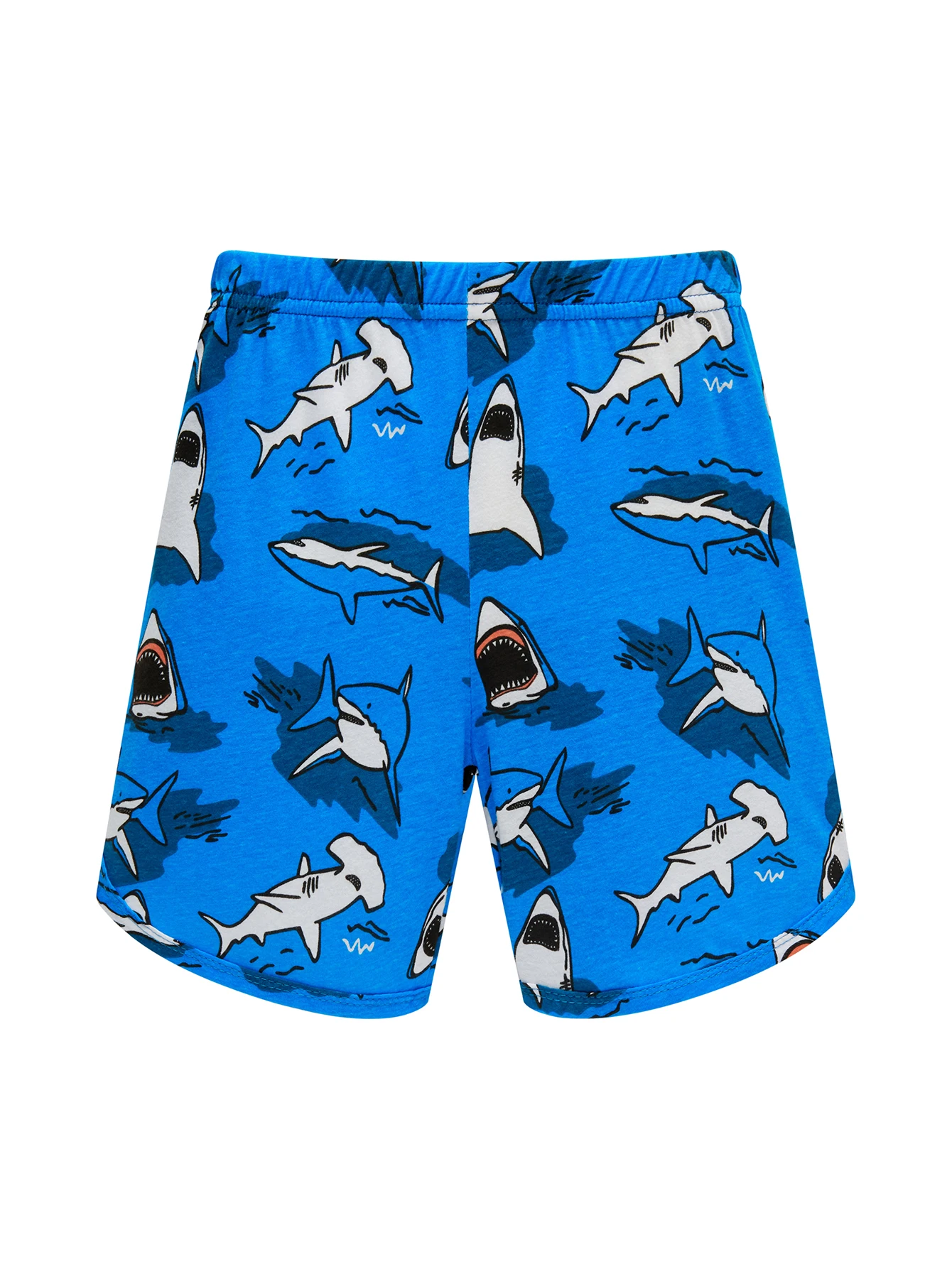 Jungen-Pyjama-Set aus 100 % Baumwolle, Cartoon-Haifisch, voll bedruckt, leicht, atmungsaktiv, Sommer-Pyjama-Shorts-Set für Kleinkinder von 1–8 Jahren – Detail 6