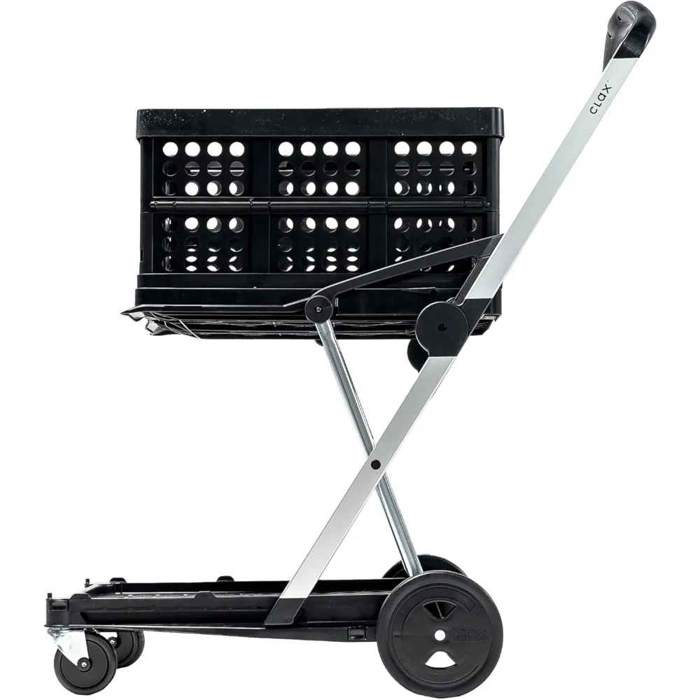 

Handcart Vodka Cart Dining Trolley Storage Cart Food Serving Utility Portable Bar Hotel Mobile Coffee Rolling Furniture (Black)