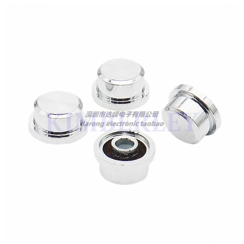 20PCS 9.5 X 6.5 Plastic Silver Sun Print Key Cap Power Switch Cap Electronic Instrument Button Cap Hole 3.2