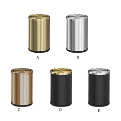 Stainless Steel 9L Capacity Trash Can For Kitchen - Prevent Odors And Maintain Hygiene Smooth