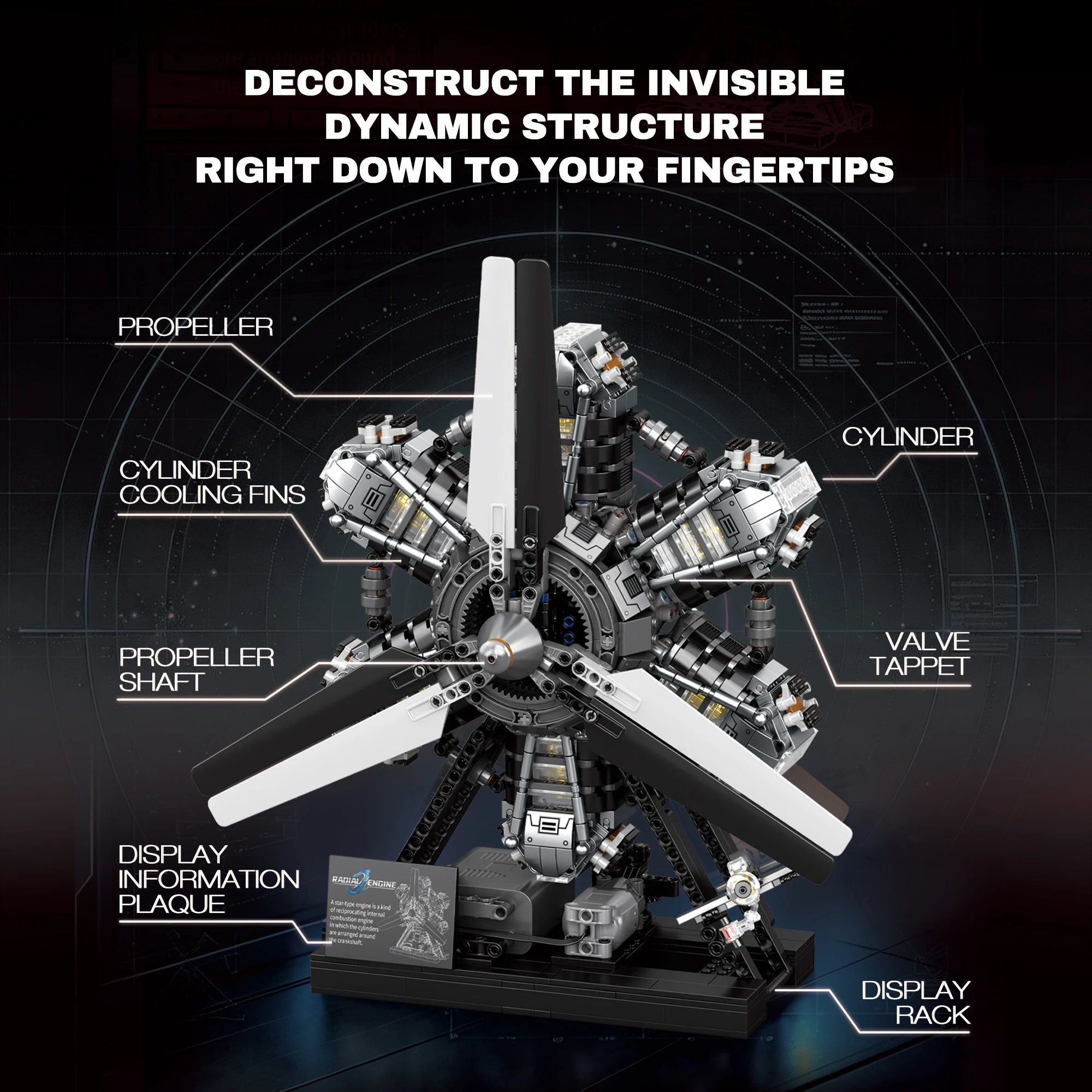 Big Sale1685PCS Starship Quantum Core Engine Building Blocks MOC Technical Space Mechanical Rocket Engine Mode ﻿