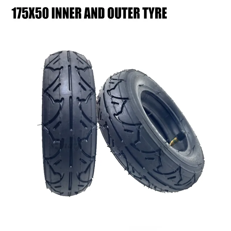 

7 Inch 175x50 Electric Scooter Tire, Fits Wheelchair Stroller Tire Replacement