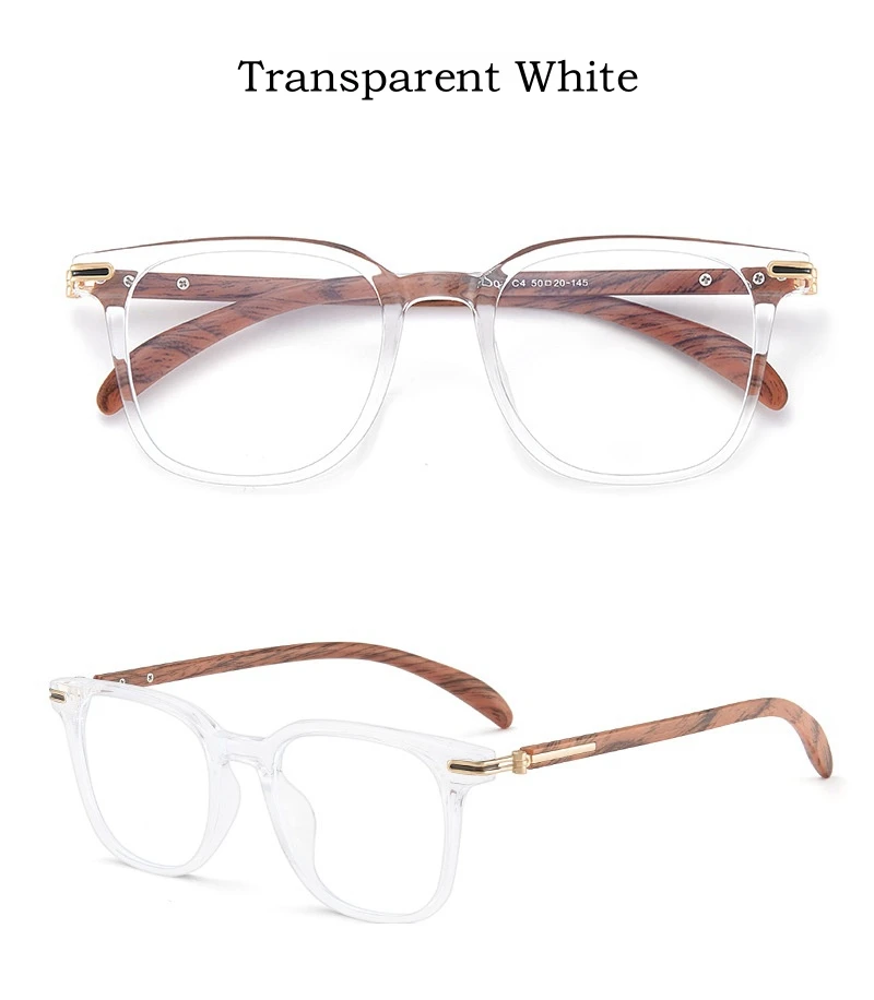 Yimaruili ultraleichte Mode tr90 Holzmaserung Brillen Frauen kleine Gesichter quadratische optische Rezept Herren Brillen Rahmen 21009 – Detail 15