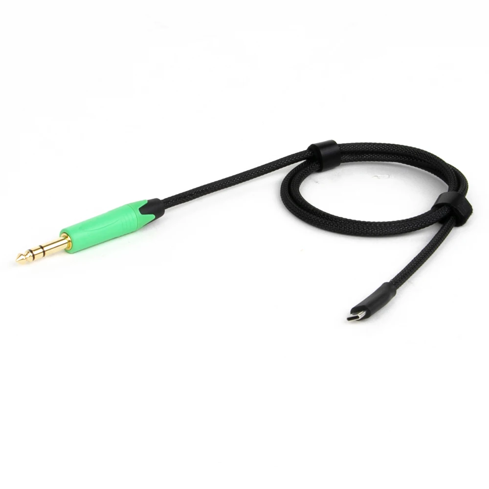 USB Type C to 6.35/6.5mm 1/4 inch TRS Male Audio Cable Adapter Stereo Cord Compatible with Amplifier,Speaker,Mixing Console