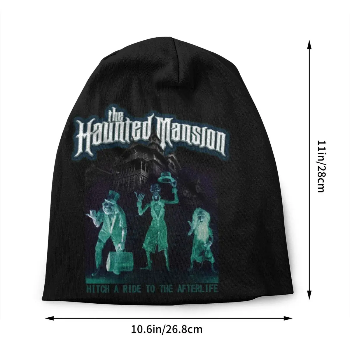 The Haunted Mansion Beanie Cap Unisex Winter Bonnet Femme Knitted Hats Outdoor Ski Grim Grinning Ghost Skullies Beanies Hats