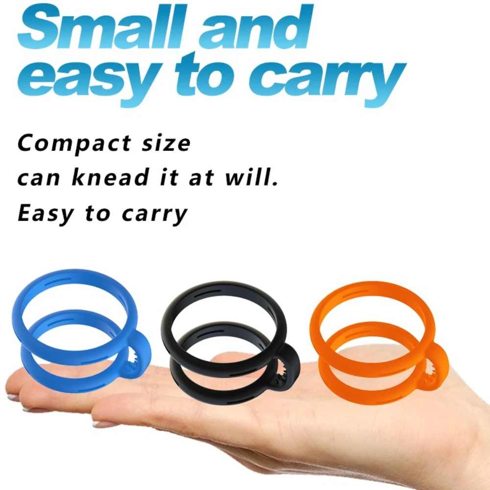 Silicone Cock Ring Reusable Male Penis Erection Stretcher Delayed Ejaculation Adults Sex Toys for Men 18+ Dick Scrotum Lock Ring view 3