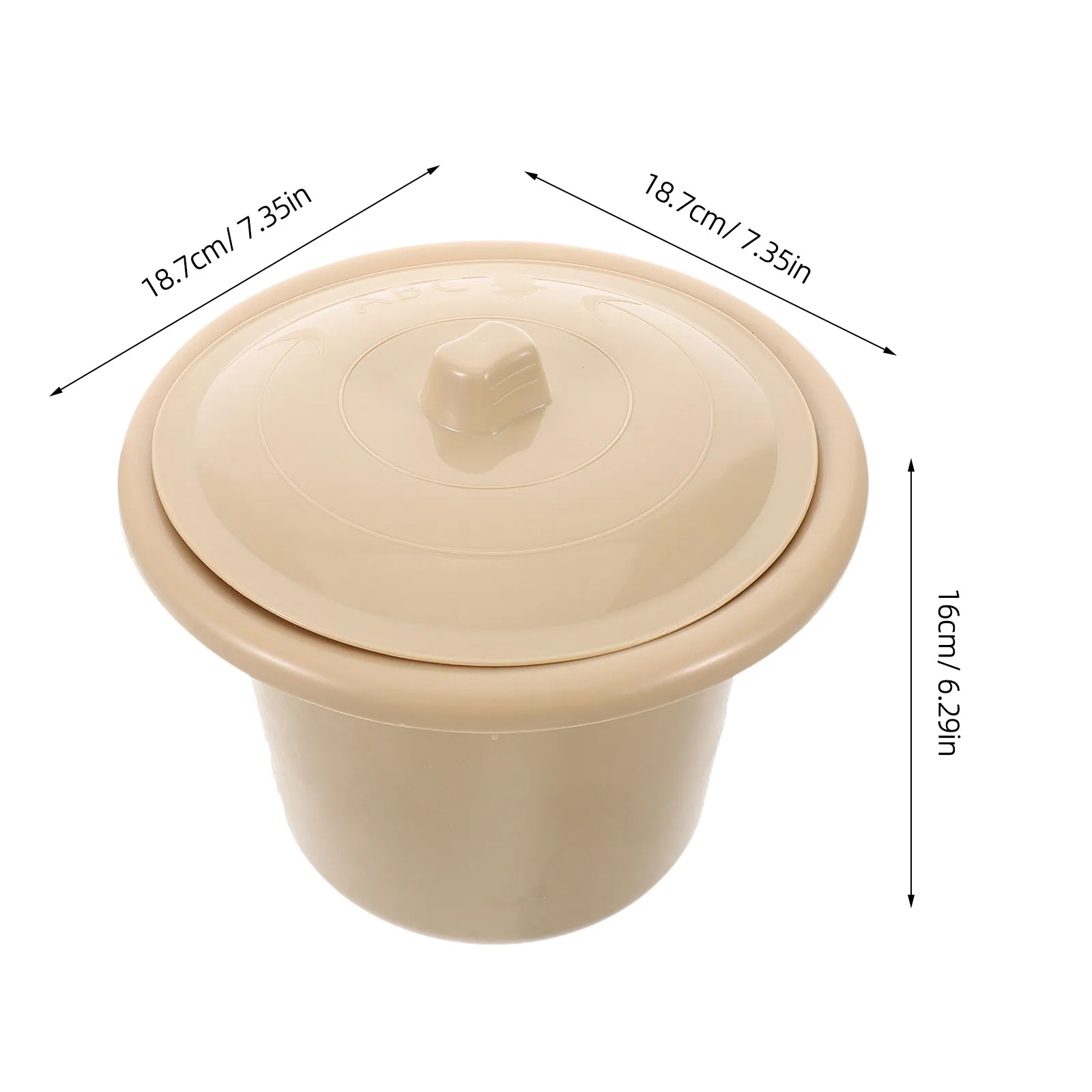 Plastic Urinal Spittoon Thickened Material Adult Bedside Commode Bucket Lid Night Potty Portable Chamber Pot for Home Elderly
