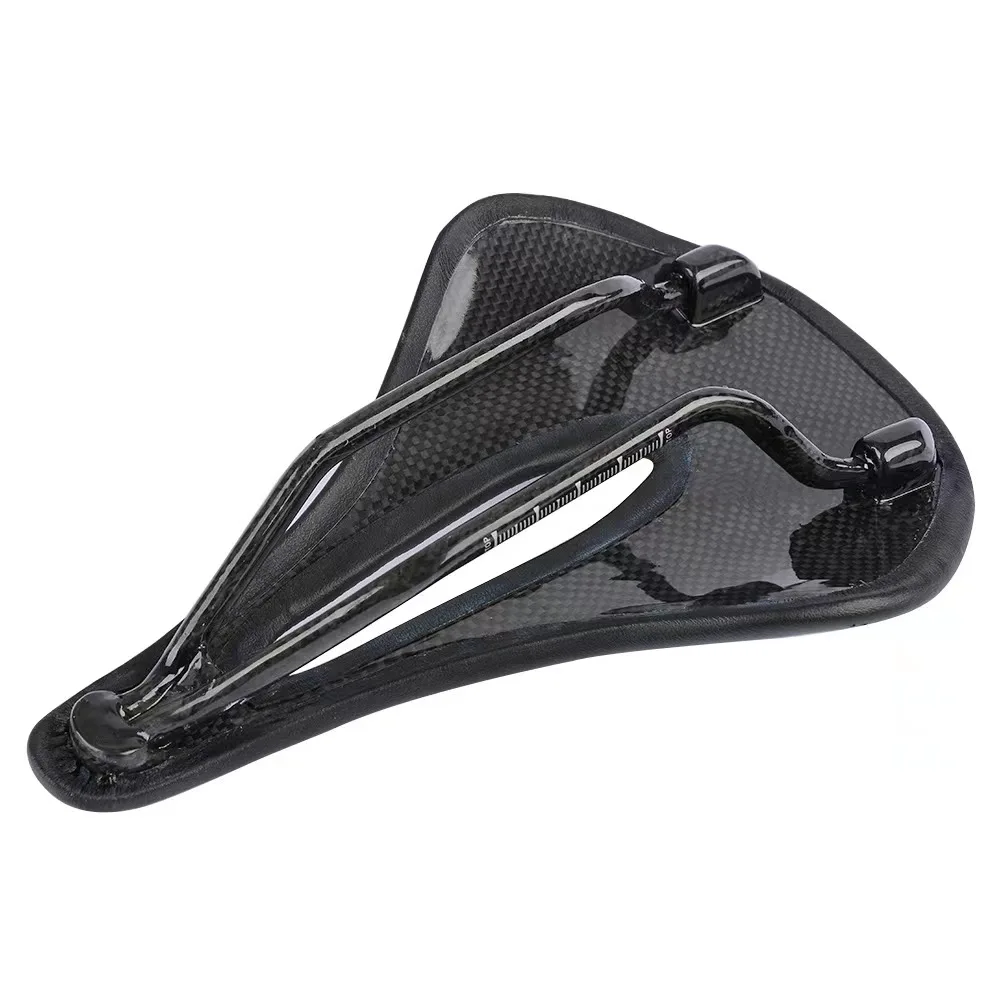 2022 new carbon fiber seat cushion mountain bike road bike super light leather super comfortable saddle