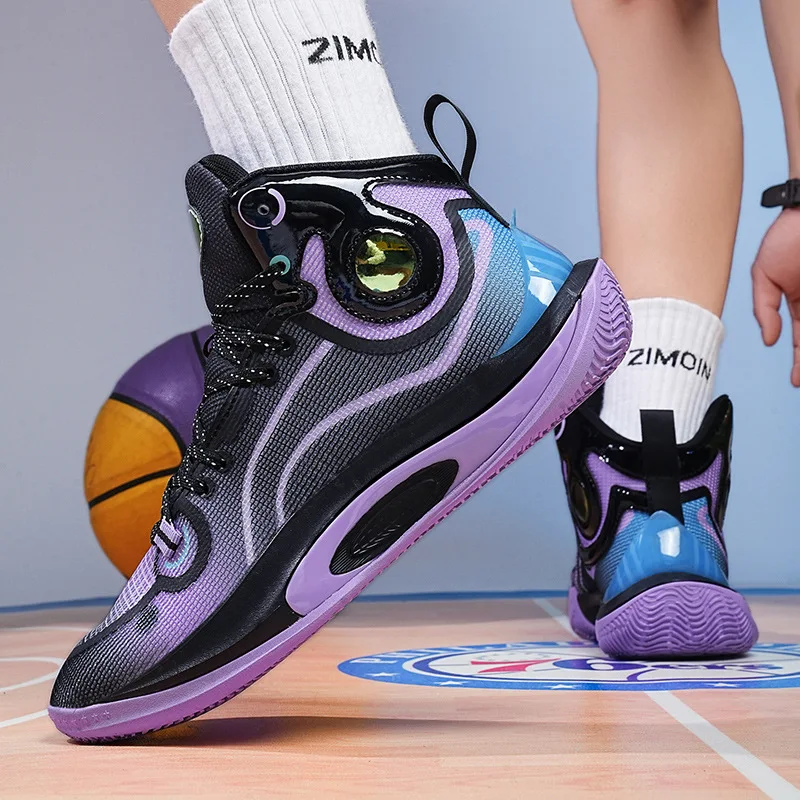 Basketball Shoes Summer New Breathable Wear-resistant Friction Student Anti-slip Shock-absorbing Sports Running Shoes