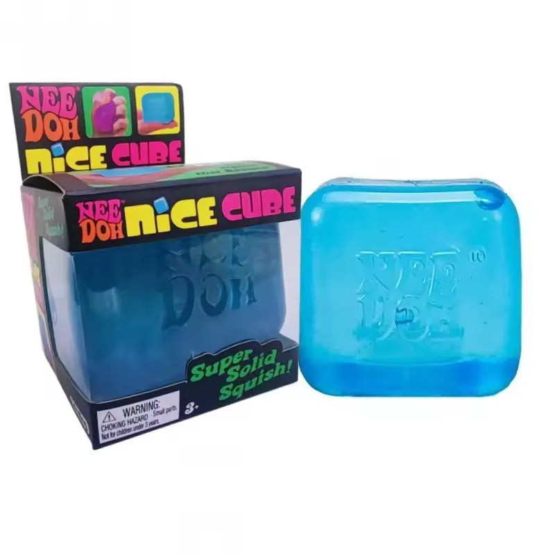 Schylling Nee Doh Jellyfish & Cube Squish Toy, Soft Jelly Squeeze Stress Relief Fidget Toy, Sensory NeeDoh for Kids & Adults image 3