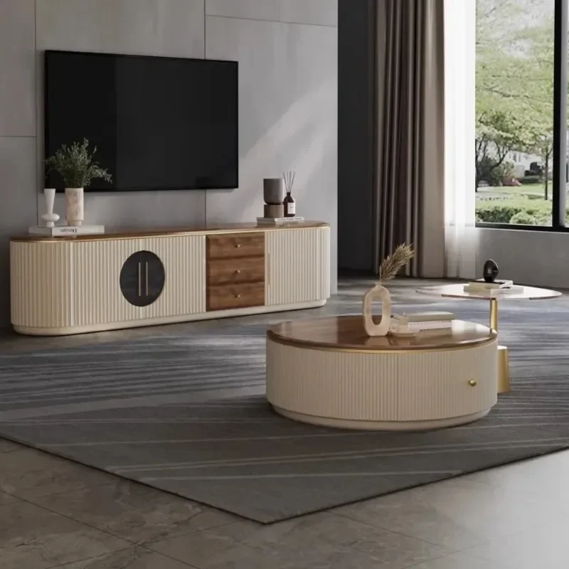 A49 Minimalist Luxury Rooms Tv Stands Long Large Standing Storage Mueble Tv Ground Design Modern Drawers Living Room Home Furnit