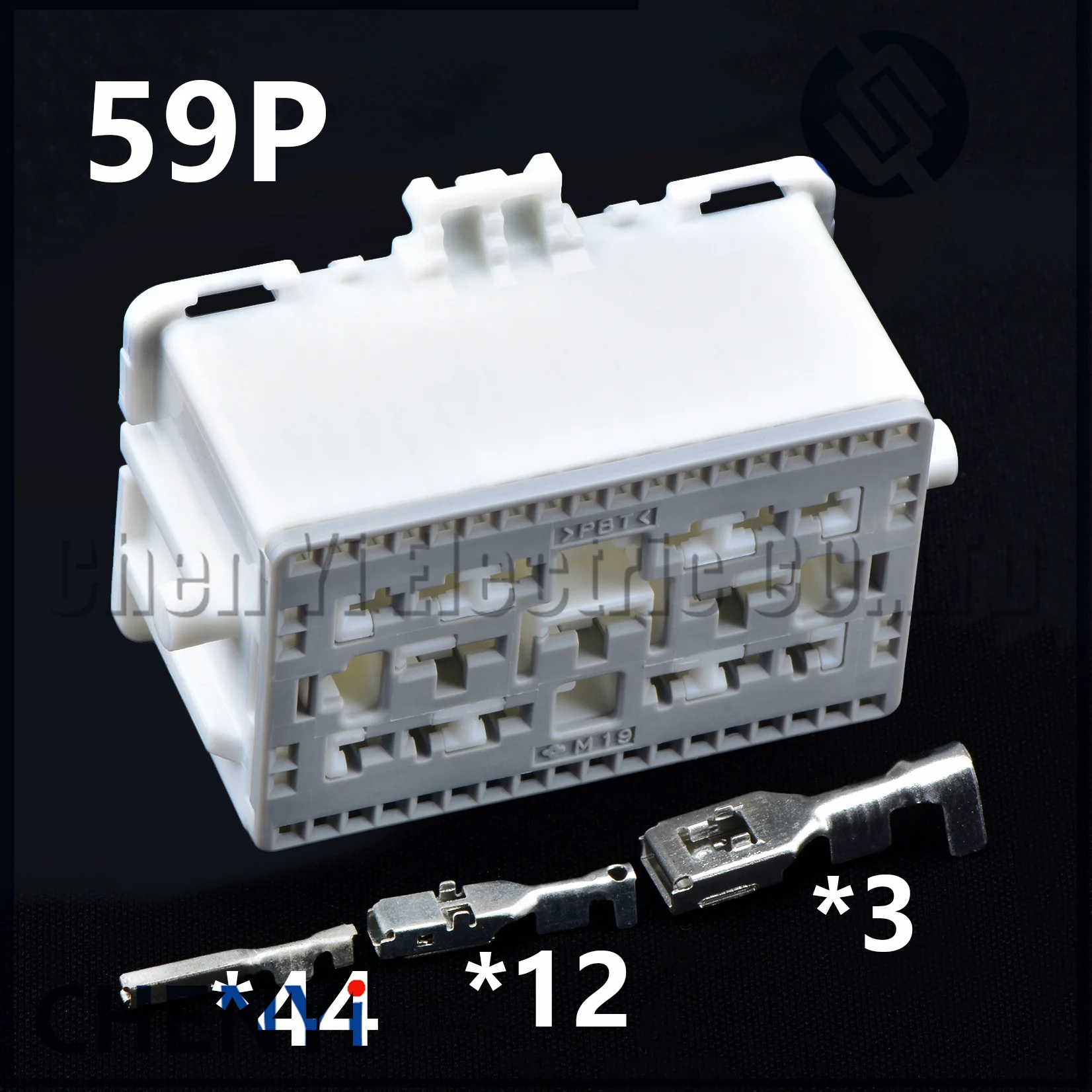

59 Pin white Automotive connector Engine Fuse Box Plug Engine central control Electric seat plug 6098-6134 For Ford
