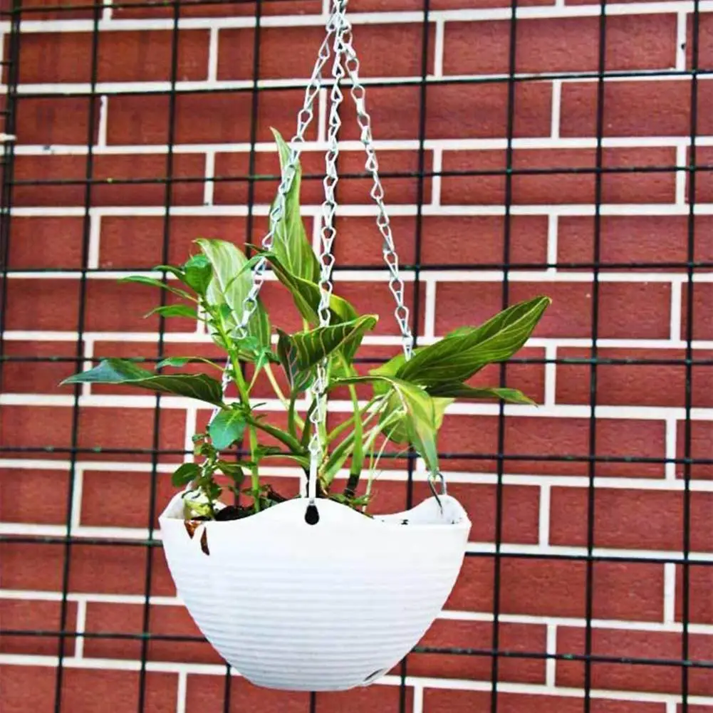 Hanging Basket Chain 4Pcs/Set Convenient Buckle Design Rust-proof  Flower Plant Pot Replacement Chain Hanger Garden Supply