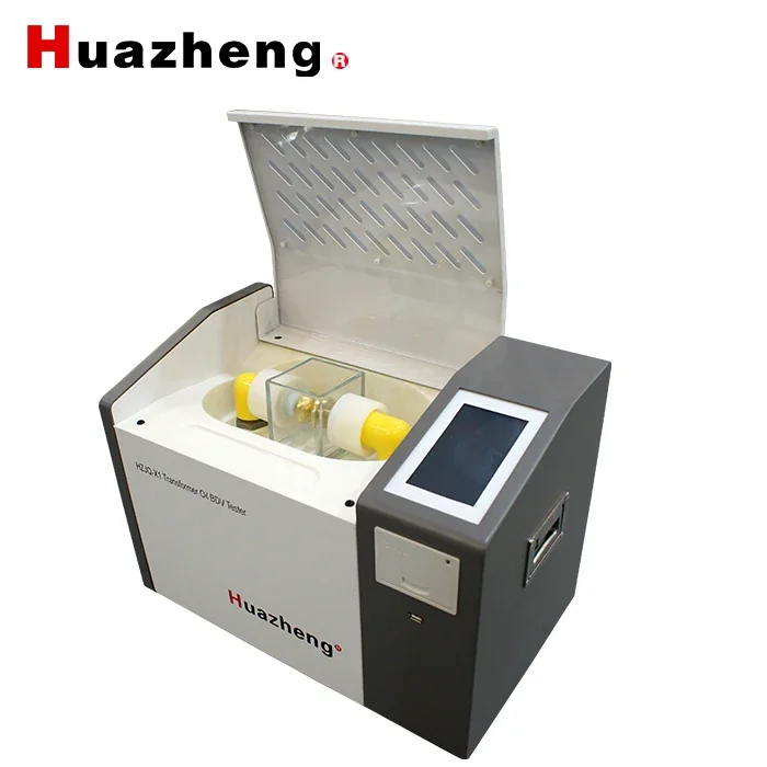 YUNYI Huazheng Electric Professional power oil bdv tester 80kv bdv breakdown voltage tester