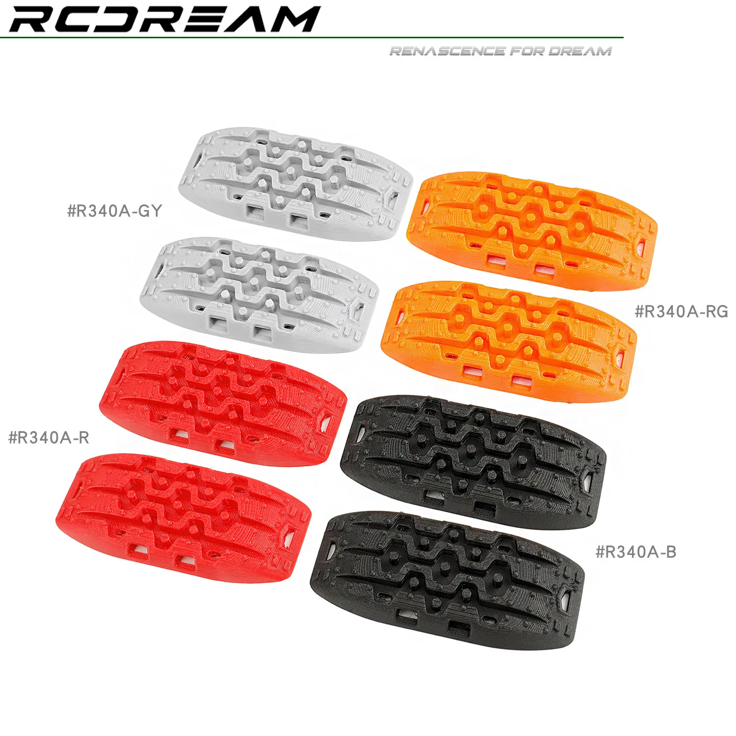 RCDream Short Anti Slip Anti Sinking Recovery Traction Board For 1/7 1/8 1/10 Rc Offroad Crawler Car Rc Car Accessory