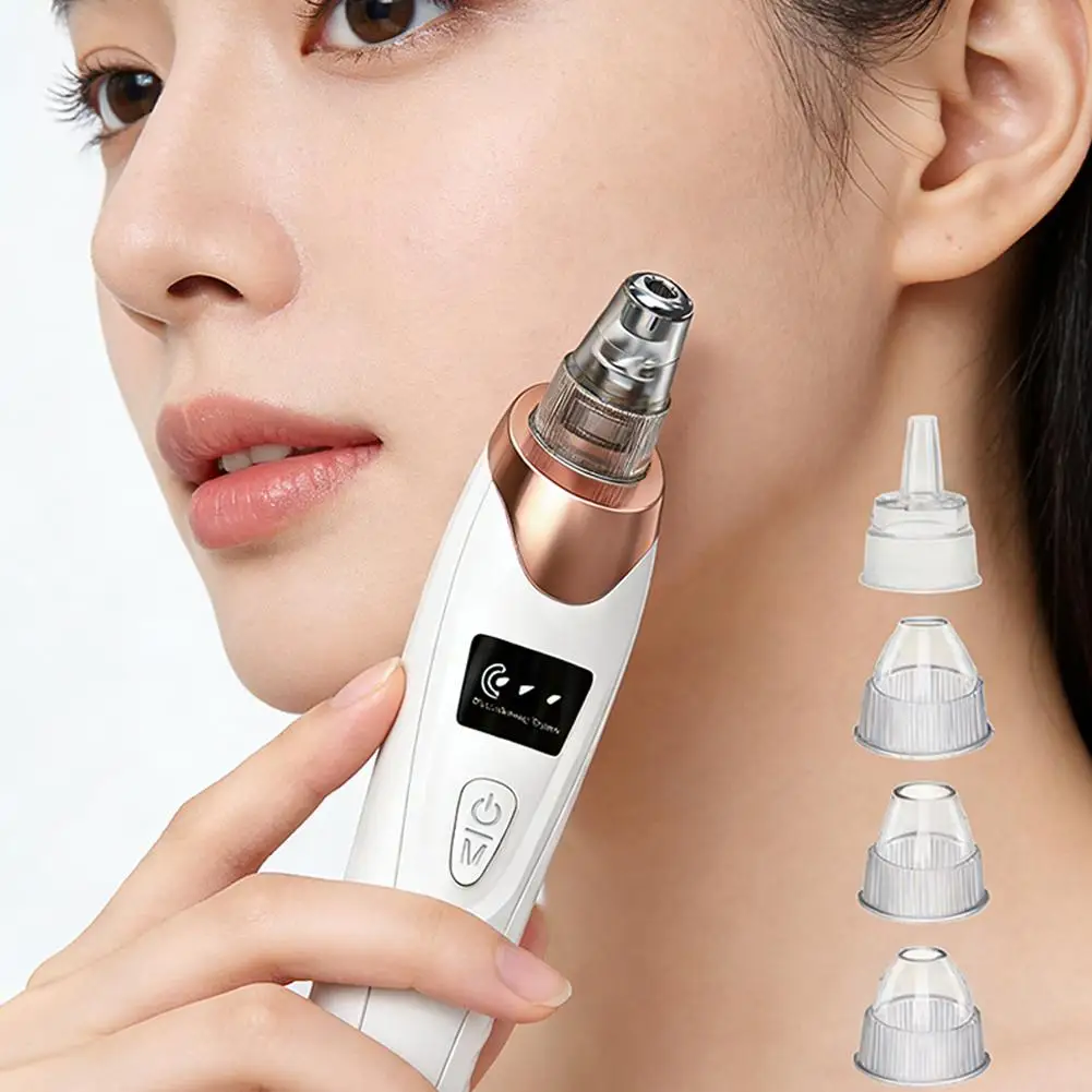 Electric Facial Blackhead Remover Face Cleansing Beauty Machine Multiple Suction Mode Vacuum Pore Adsorber Face Cleaning Tool