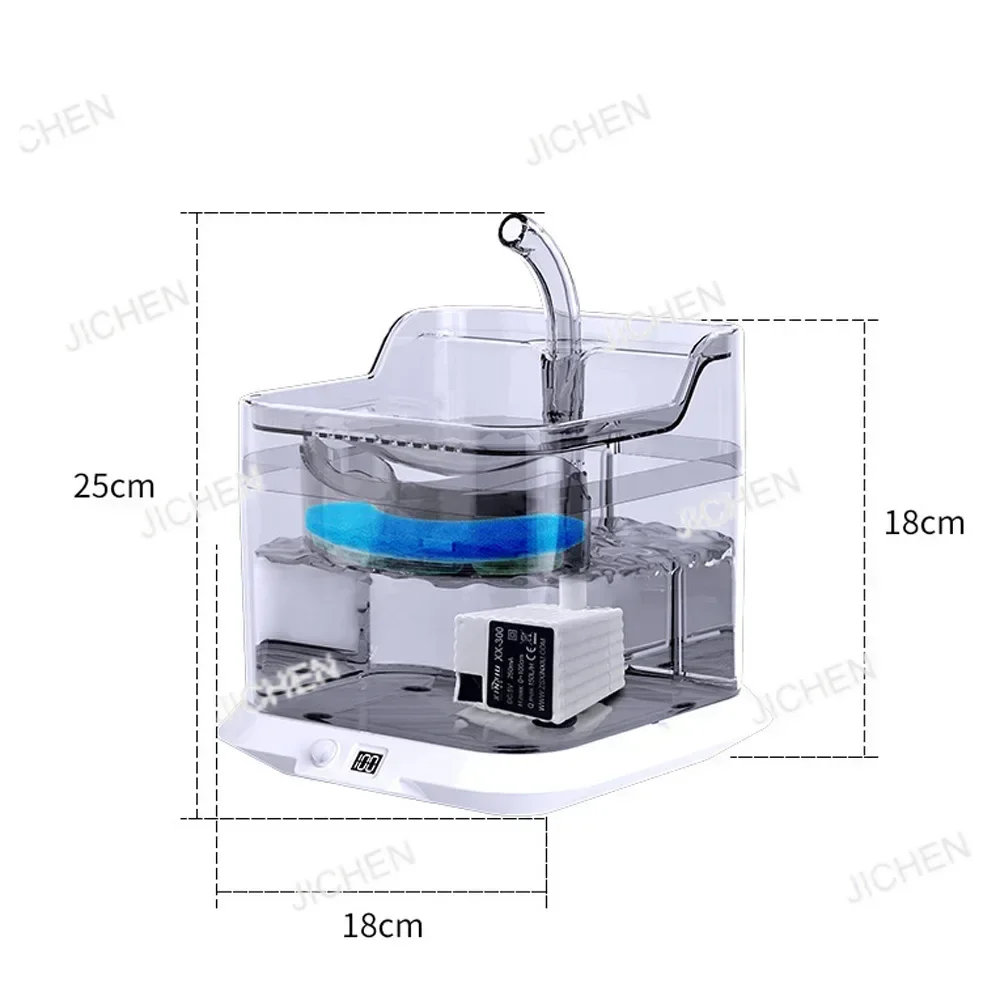 

Wireless Automatic Cat Water Fountain Rechargeable Pet Water Fountain Battery Sensor Cat Dog Drinking Dispenster Feeder 4400mah