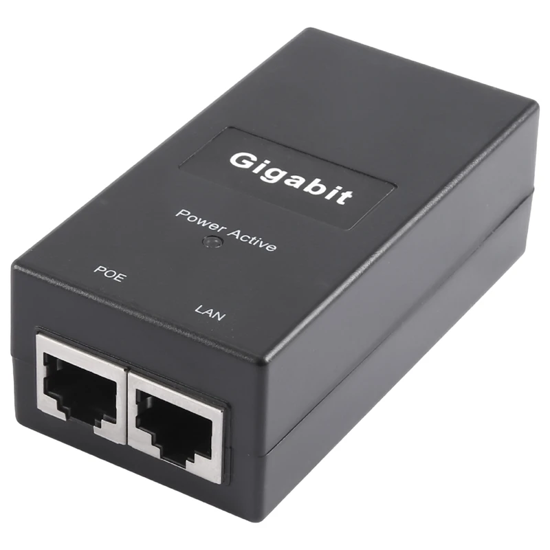 

Gigabit POE Injector 10/100/1000Mbps/1G/2G Compatible IEEE802.3Af/At Passive Power Supply For POE Device