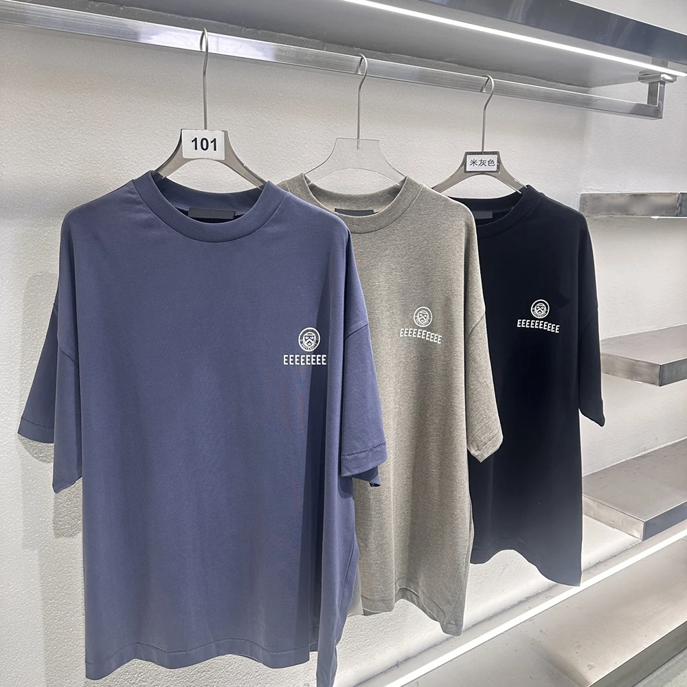 Camiseta de la Colección Festiva 2025 para Hombre y Mujer, Marca de Moda Hiphop, Camiseta Holgada 100% Algodón, Cuello Redondo, Talla Original