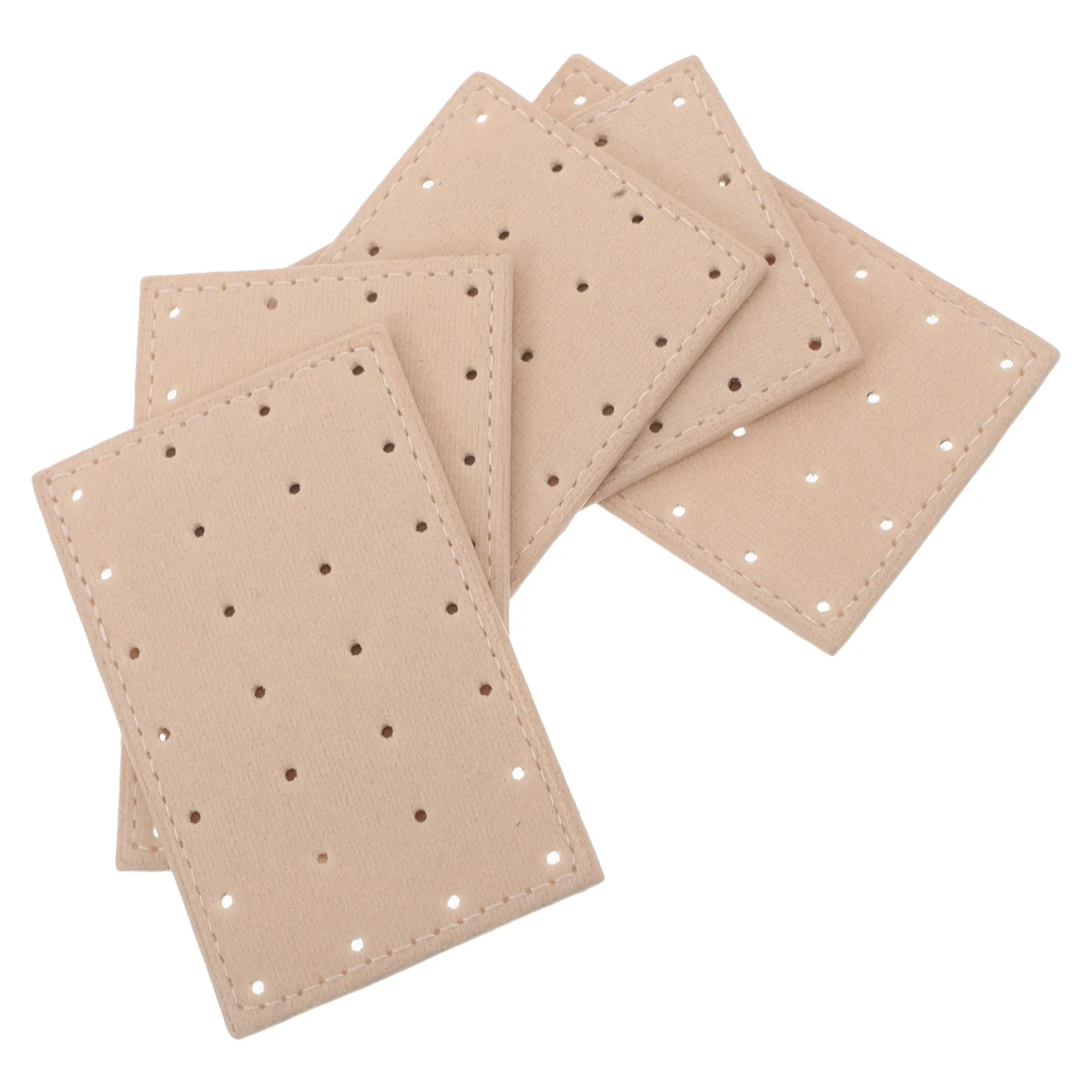 

6Pcs Portable Earring Organizer Board Multi Hole Fabric Jewelry Display for Travel and Home Earring Storage Panel