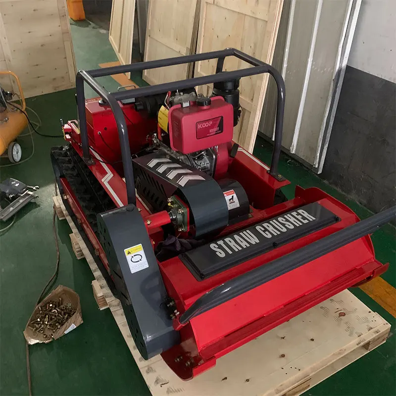 آلة قطع العشب الزاحفة ذاتية الدفع للتحكم عن بعد مع المحرك والمحرك